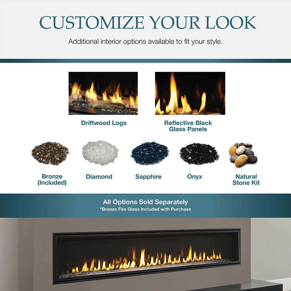 Majestic 36" Echelon II Linear Direct Vent Fireplace