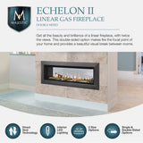 Majestic 48" Echelon II See-Through Direct Vent Gas Fireplace