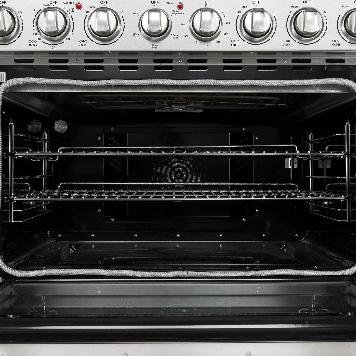 Forno Paolo Freestanding Electric Range, Stainless Steel, True Convection Oven, Energy Efficient