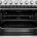 Forno Paolo Freestanding Electric Range, Stainless Steel, True Convection Oven, Energy Efficient
