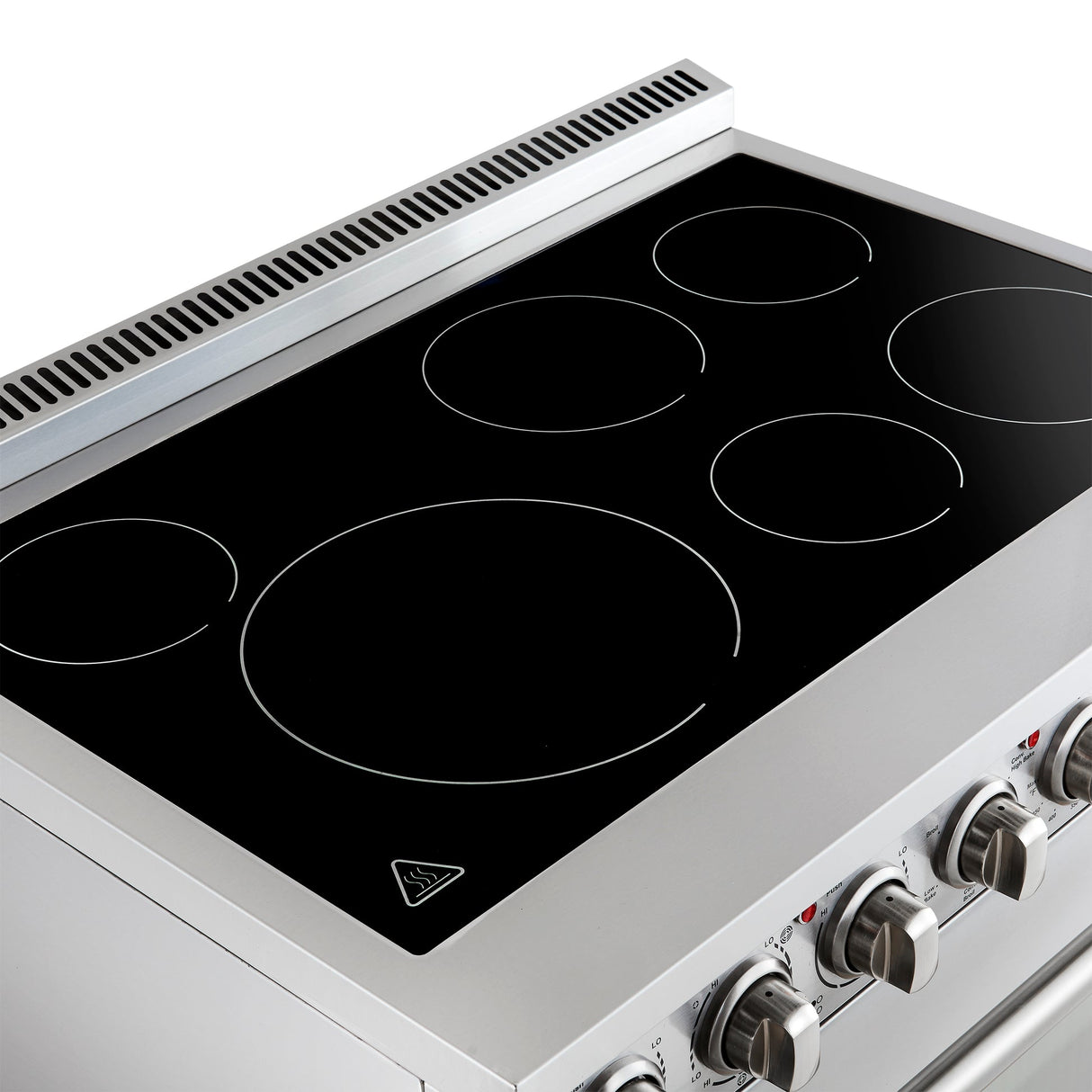 Forno Paolo Freestanding Electric Range, Stainless Steel, True Convection Oven, Energy Efficient