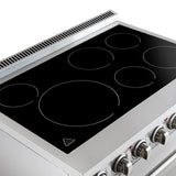 Forno Paolo Freestanding Electric Range, Stainless Steel, True Convection Oven, Energy Efficient
