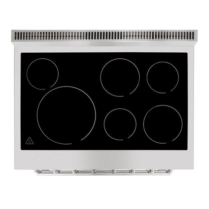 Forno Paolo Freestanding Electric Range, Stainless Steel, True Convection Oven, Energy Efficient