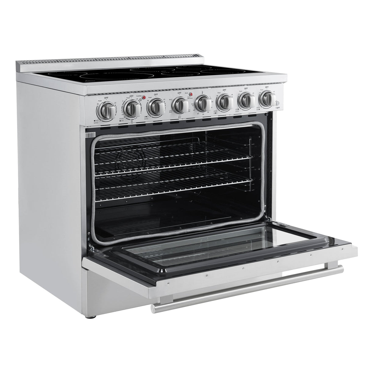 Forno Paolo Freestanding Electric Range, Stainless Steel, True Convection Oven, Energy Efficient