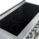 Forno Paolo Freestanding Electric Range, Stainless Steel, True Convection Oven, Energy Efficient