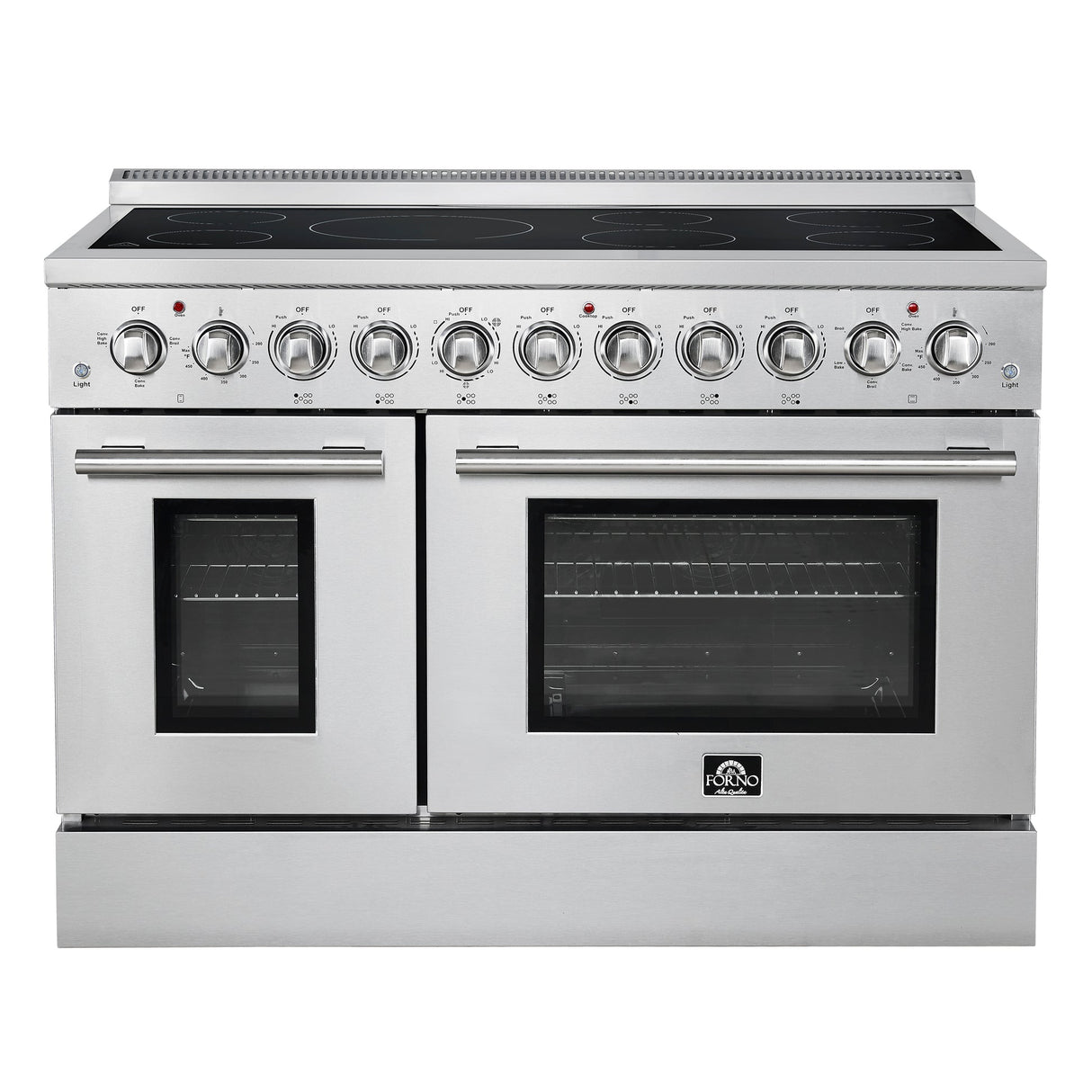Forno Paolo Freestanding Electric Range, Stainless Steel, True Convection Oven, Energy Efficient