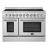 Forno Paolo Freestanding Electric Range, Stainless Steel, True Convection Oven, Energy Efficient