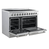 Forno Paolo Freestanding Electric Range, Stainless Steel, True Convection Oven, Energy Efficient