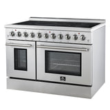 Forno Paolo Freestanding Electric Range, Stainless Steel, True Convection Oven, Energy Efficient