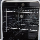 Forno Paolo Freestanding Electric Range, Stainless Steel, True Convection Oven, Energy Efficient