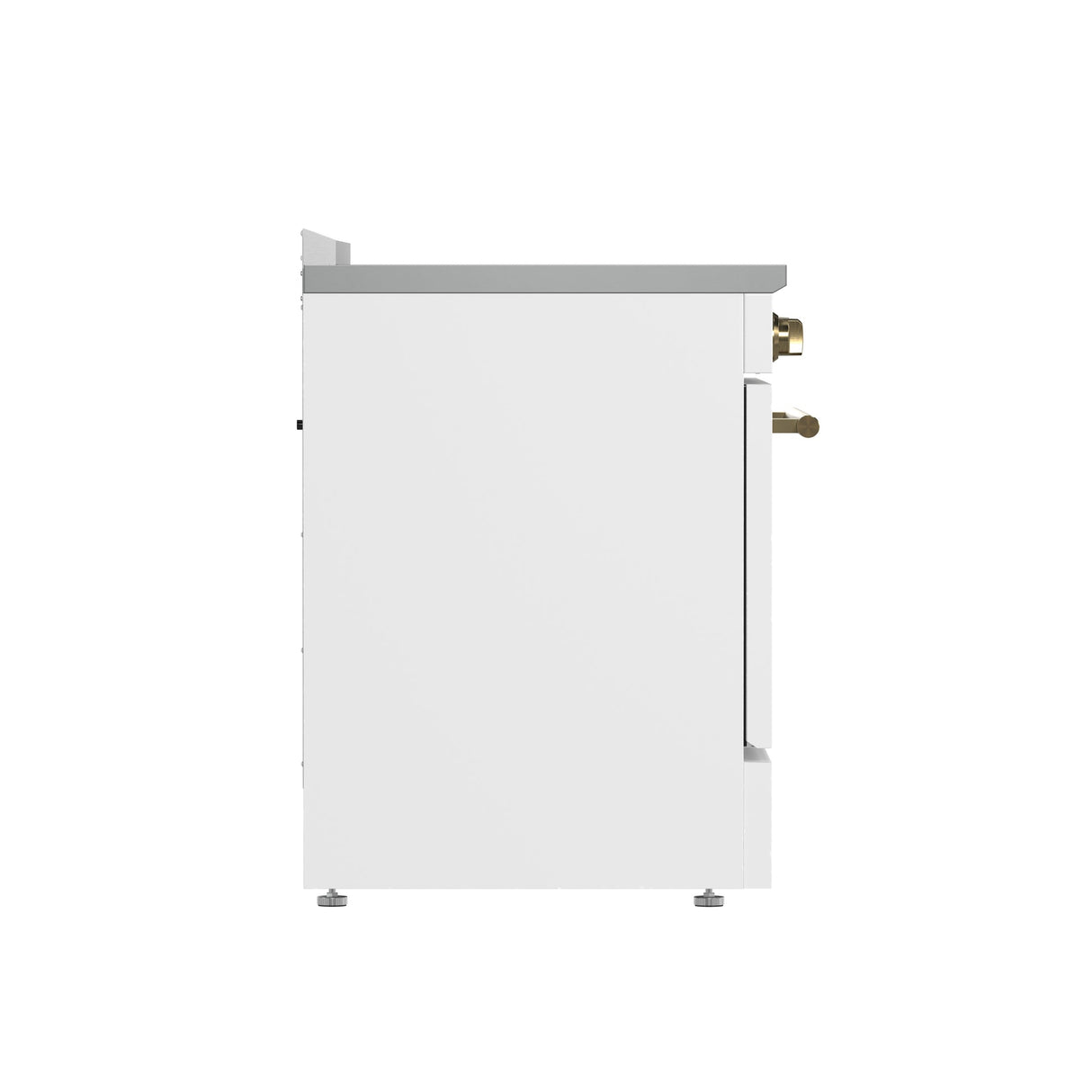 Forno Paolo Freestanding Electric Range with Antique Brass, True Convection Oven, Energy Efficient