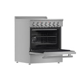Forno Paolo Freestanding Electric Range, Stainless Steel, True Convection Oven, Energy Efficient