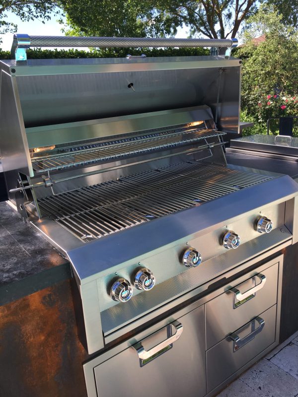 Aspire By Hestan 42" Outdoor Built-In Grill with 4 U-Burner & Rotisserie - EABR42