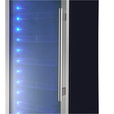 Forno Cesinali 24" Built-In Beverage Cooler – 15.8 cu.ft, Dual Temperature Zones, LED Lighting & Adjustable Shelves