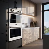 Forno Vomero 30" Double Wall Oven – 10 cu.ft, 7100W Convection, Mechanical Controls & Steam Clean