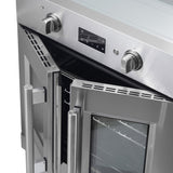 Forno Asti 30" French Door Electric Wall Oven – Stainless Steel, 3.68 cu.ft, 3600W, True Convection, Air Fry, Sous Vide & Self-Clean