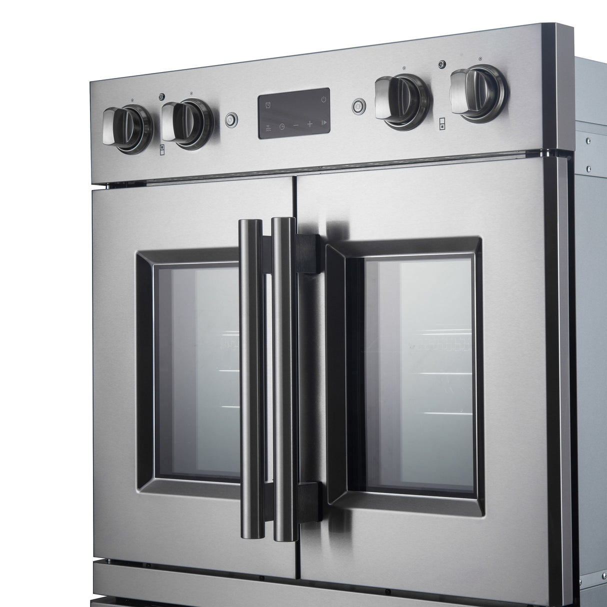 Forno Asti 30" Double Wall Oven – Stainless Steel with Upper French Doors, 7.36 cu.ft, 7200W Dual Convection, Air Fry, Self-Clean
