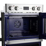 Forno Gallico 30" Electric French Door Double Oven – Stainless Steel, 7.36 cu.ft, Convection, Self-Cleaning