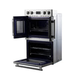 Forno Gallico 30" Electric French Door Double Oven – Stainless Steel, 7.36 cu.ft, Convection, Self-Cleaning