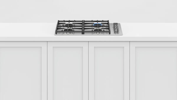 Fisher & Paykel 30" Series 7, 4‑Burner Gas Cooktop, Natural Gas, Professional Stainless Steel – CDV3‑304‑N