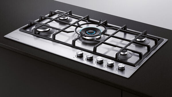 Fisher & Paykel 36" Series 7, 5-Burner Gas Cooktop, Natural Gas, Stainless Steel – CG365DNGX1 N
