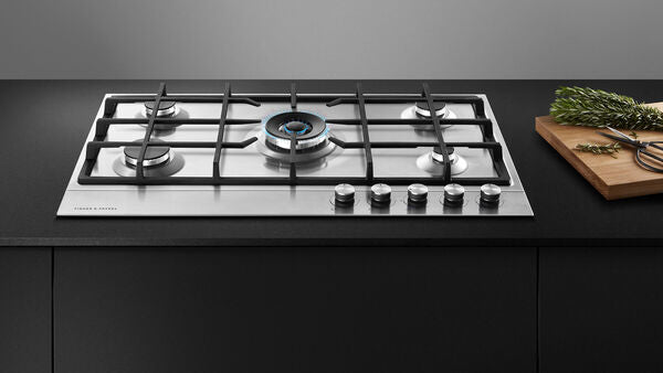 Fisher & Paykel 36" Series 7, 5-Burner Gas Cooktop, Natural Gas, Stainless Steel – CG365DNGX1 N