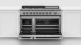 Fisher & Paykel 48" Series 7 Professional Gas Range, 5 Burner with Griddle – RGV3-485GD-N