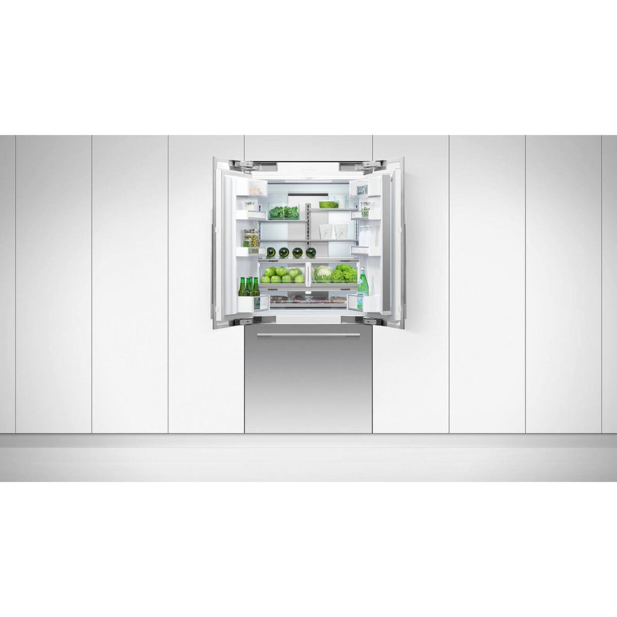 Fisher & Paykel 36" Series 7 Integrated French Door Refrigerator Freezer, Ice & Water - RS36A72J1 N