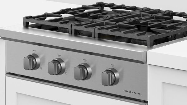 Fisher & Paykel 30" Series 9 4‑Burner Gas Rangetop, Natural Gas – CPV3‑304‑N