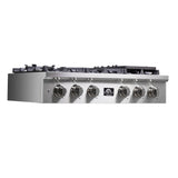 Forno Spezia Alta Qualita Pro-Style Gas Rangetop, Stainless Steel, Continuous Cast Iron Grates