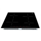 Forno Parco 24-Inch Induction Cooktop, 4 Zones, 7,200W Total Power, Touch Control