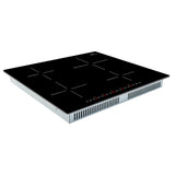 Forno Parco 24-Inch Induction Cooktop, 4 Zones, 7,200W Total Power, Touch Control
