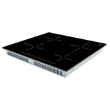 Forno Parco 24-Inch Induction Cooktop, 4 Zones, 7,200W Total Power, Touch Control