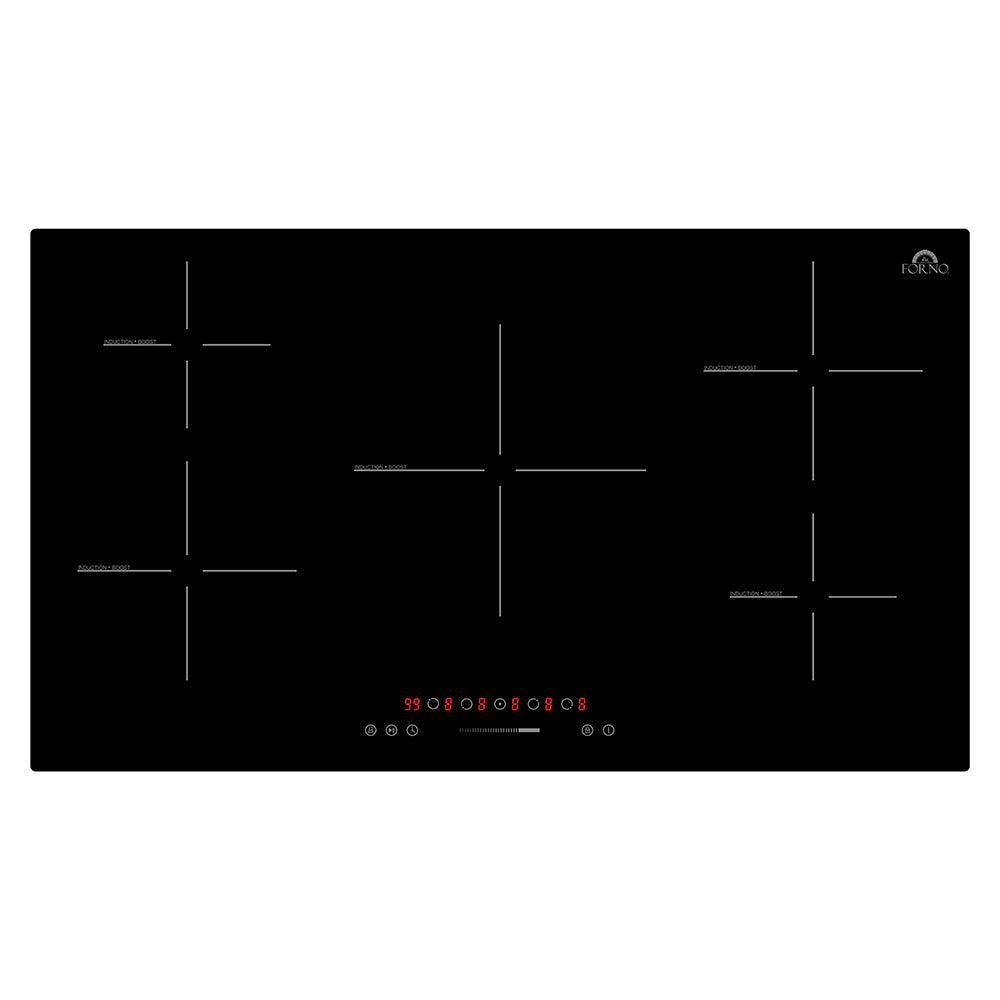 Forno Parco 36" Induction Cooktop – 5 Zones, 10,200W, Touch Control, 9 Power Levels & Booster Function