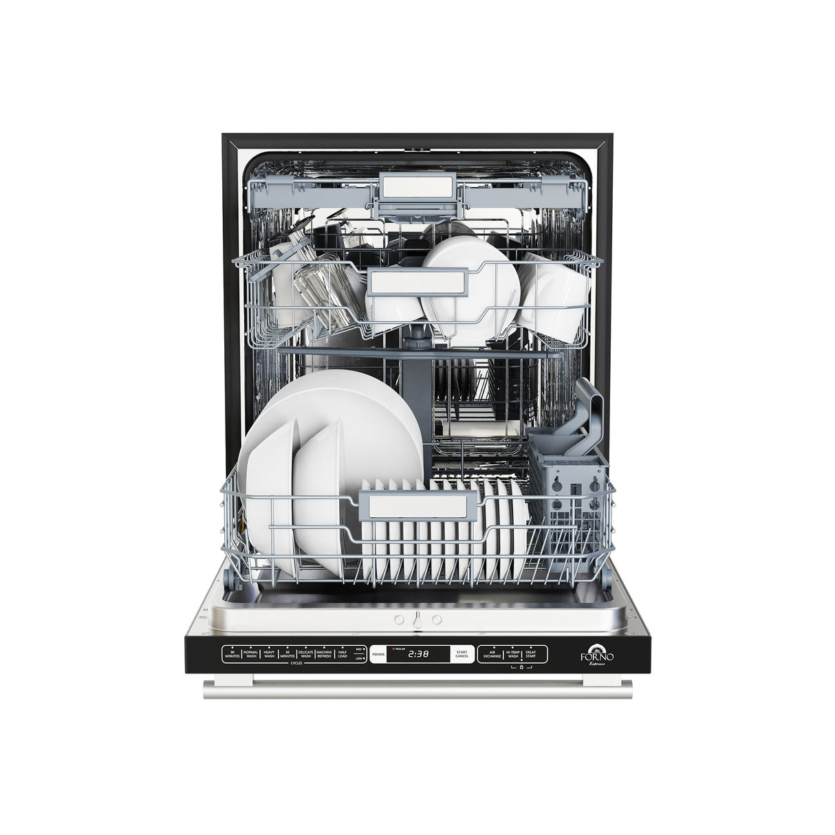 Forno Romano 24-Inch Built-In Dishwasher, Stainless Steel Finish, 49 dBA, Energy Star Certified
