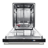 Forno Pozzo 24-Inch Built-In Tall Tub Top Control Dishwasher, 49 dBA, Soil-Sensing Capable