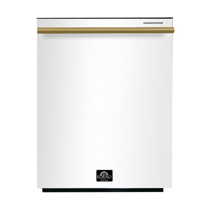 Forno Pozzo 24-Inch Built-In Tall Tub Top Control Dishwasher, 49 dBA, Soil-Sensing Capable