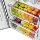 Forno Maderno 28-Inch Built-In Convertible Refrigerator, 13.6 cu.ft, Left Swing, Decorative Grill