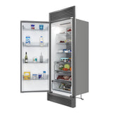 Forno Maderno 28" Built-In Convertible Refrigerator in  Stainless Steel, 13.6 cu.ft. Left Swing with Decorative Grill