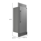 Forno Maderno 28-Inch Built-In Convertible Refrigerator, 13.6 cu.ft, Right Swing, Decorative Grill