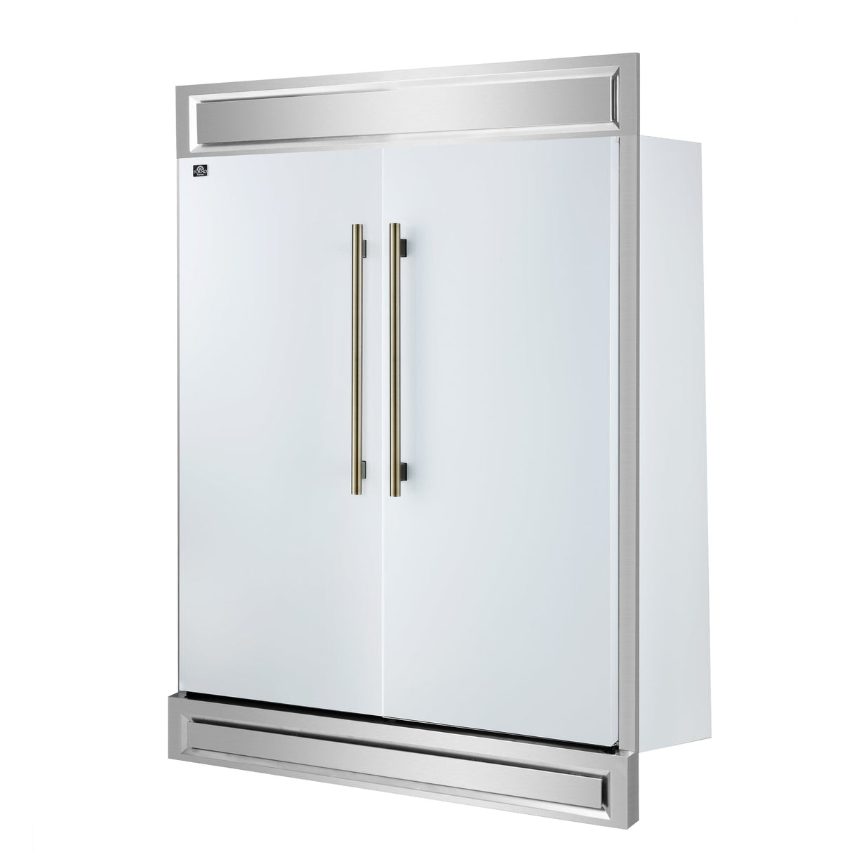 Forno Maderno 2-28-Inch Wide Convertible Refrigerator/Freezer with Decorative Trim