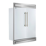 Forno Maderno 2-28-Inch Wide Convertible Refrigerator/Freezer with Decorative Trim