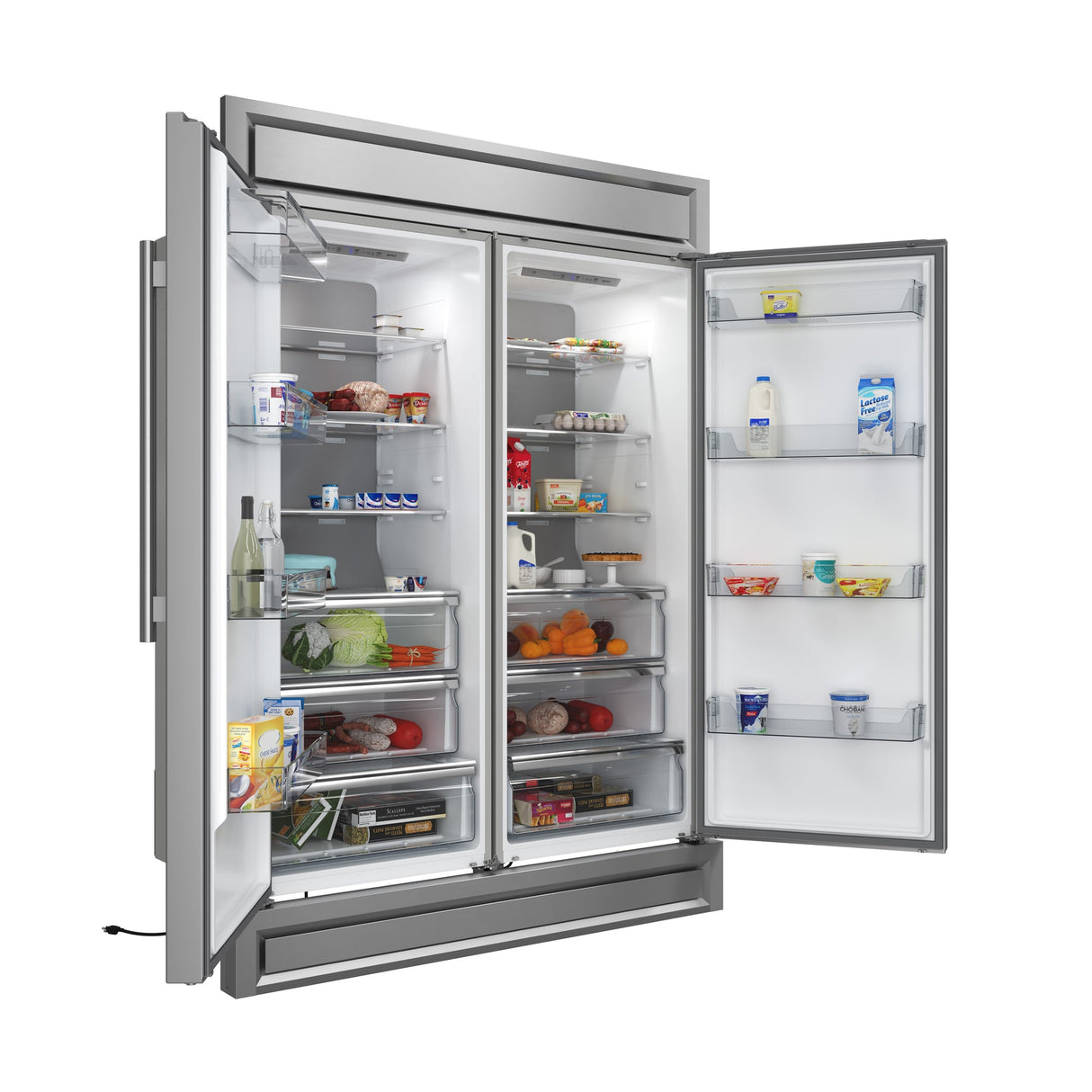 Forno Maderno 2-28-Inch Wide Convertible Refrigerator/Freezer, Decorative Trim, 27.2 cu.ft, 84-Inch High
