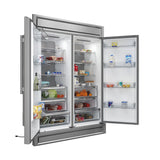 Forno Maderno 2-28-Inch Wide Convertible Refrigerator/Freezer, Decorative Trim, 27.2 cu.ft, 84-Inch High