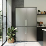 Forno Guardia 46.8-Inch Double Bottom Freezer Refrigerators, Total Capacity 21.6 cu.ft