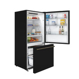 Forno Milano Espresso 31-Inch Bottom Freezer Refrigerator, 17.2 cu.ft Capacity