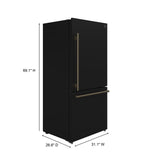 Forno Milano Espresso 31-Inch Bottom Freezer Refrigerator, 17.2 cu.ft Capacity