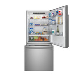 Forno Milano Espresso 31-Inch Bottom Freezer Refrigerator, Stainless Steel, 17.2 cu.ft Capacity, Right Swing Door