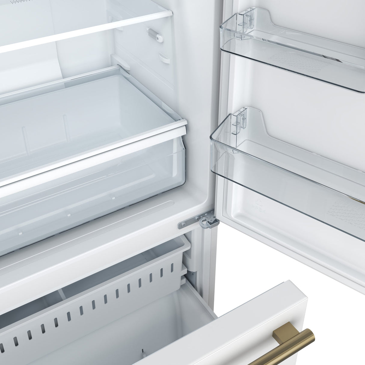 Forno Milano Espresso 31-Inch Bottom Freezer Refrigerator, 17.2 cu.ft Capacity