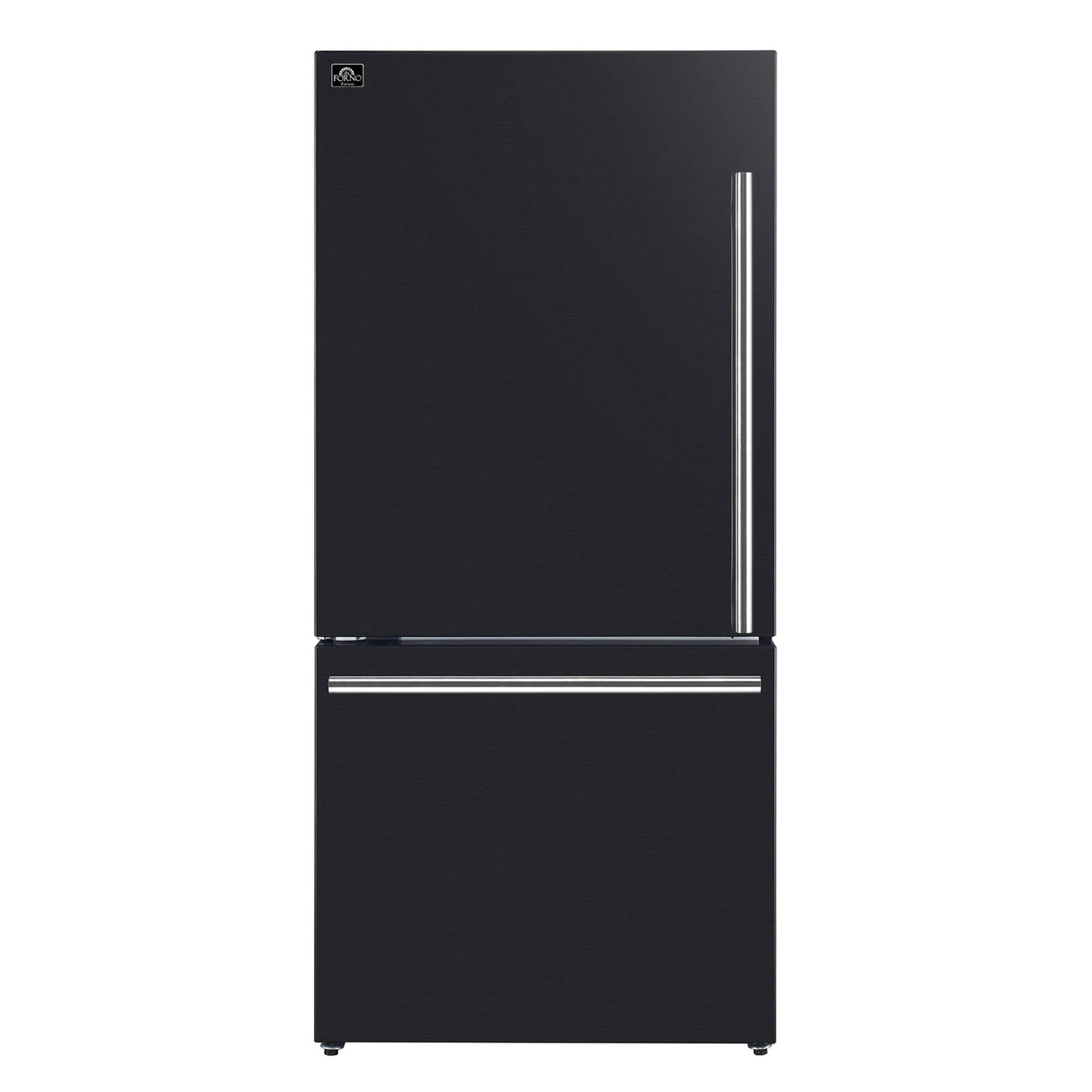 Forno Milano Espresso 31-Inch Bottom Freezer Refrigerator, 17.2 Cu. Ft., Energy-Efficient, No Frost, Built-In Ice Maker